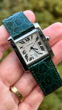 Thumbnail von Cartier Tank Française 18k Top Condition 18kt White gold case + buckle