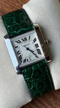 Thumbnail von Cartier Tank Française 18k Top Condition 18kt White gold case + buckle