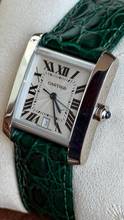 Thumbnail von Cartier Tank Française 18k Top Condition 18kt White gold case + buckle