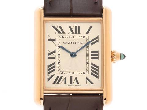  Cartier Tank Louis Cartier GM großes Modell Ref.WGTA0011 2025 Full Set Ungetragen Tank Louis GM großes Modell 18kt Roségold 