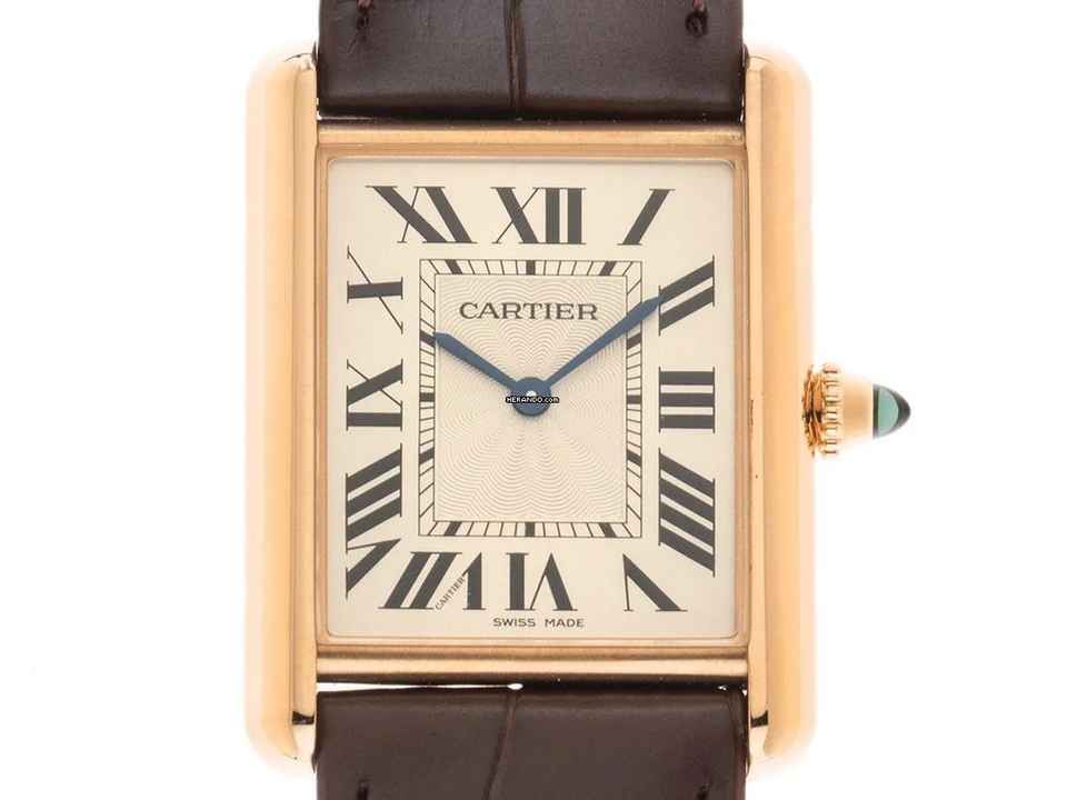  Cartier Tank Louis Cartier GM großes Modell Ref.WGTA0011 2025 Full Set Ungetragen Tank Louis GM großes Modell 18kt Roségold 
