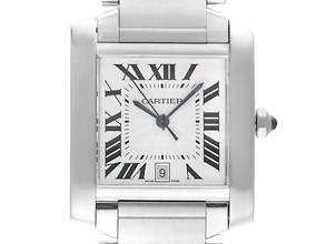 Thumbnail von Cartier Tank Française GM Großes Modell Ref.2302 2004 Full Set wie Neu Vintage Tank Francaise GM Großes Modell