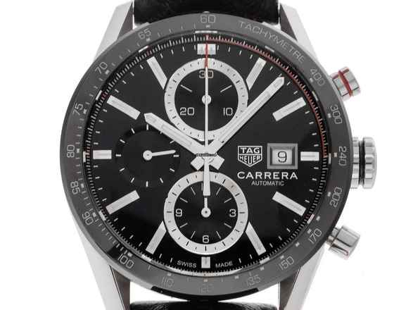  TAG Heuer Carrera Ref.CBM2110.FC6454 2024 Full Set wie Neu Carrera Leder Faltschließe 