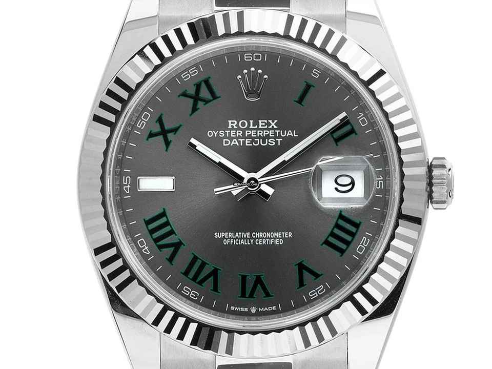  Rolex Datejust 41 Wimbledon Ref.126334 2024 Full Set Ungetragen Datejust Wimbledon 