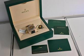 Thumbnail von Rolex Daytona Cosmograph 18k Rose Gold Chocolate 116515LN Rubber Strap Oysterflex