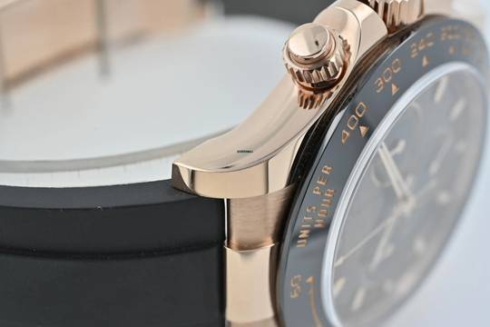  Rolex Daytona Cosmograph 18k Rose Gold Chocolate 116515LN Rubber Strap Oysterflex 