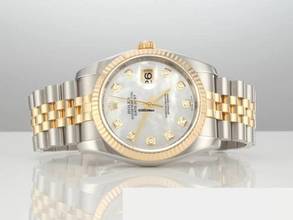 Thumbnail von Rolex Datejust 36 36mm 116233 Perlmutt Diamanten 2010 Stahl Gelbgold 750 Automatik
