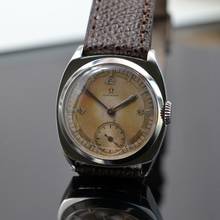 Thumbnail von Omega Art Decò Filenios 31MM Cushion Tropical sector dial 1939