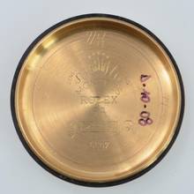 Thumbnail von Rolex Oyster Perpetual 6502 OCC Honeycomb cream dial yellow gold 18KT 1957