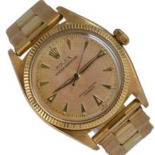 Thumbnail von Rolex Oyster Perpetual 6502 OCC Honeycomb cream dial yellow gold 18KT 1957