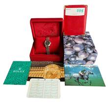 Thumbnail von Rolex Lady-Datejust 69173 Ladies 26MM black Tapestry dial Full Set