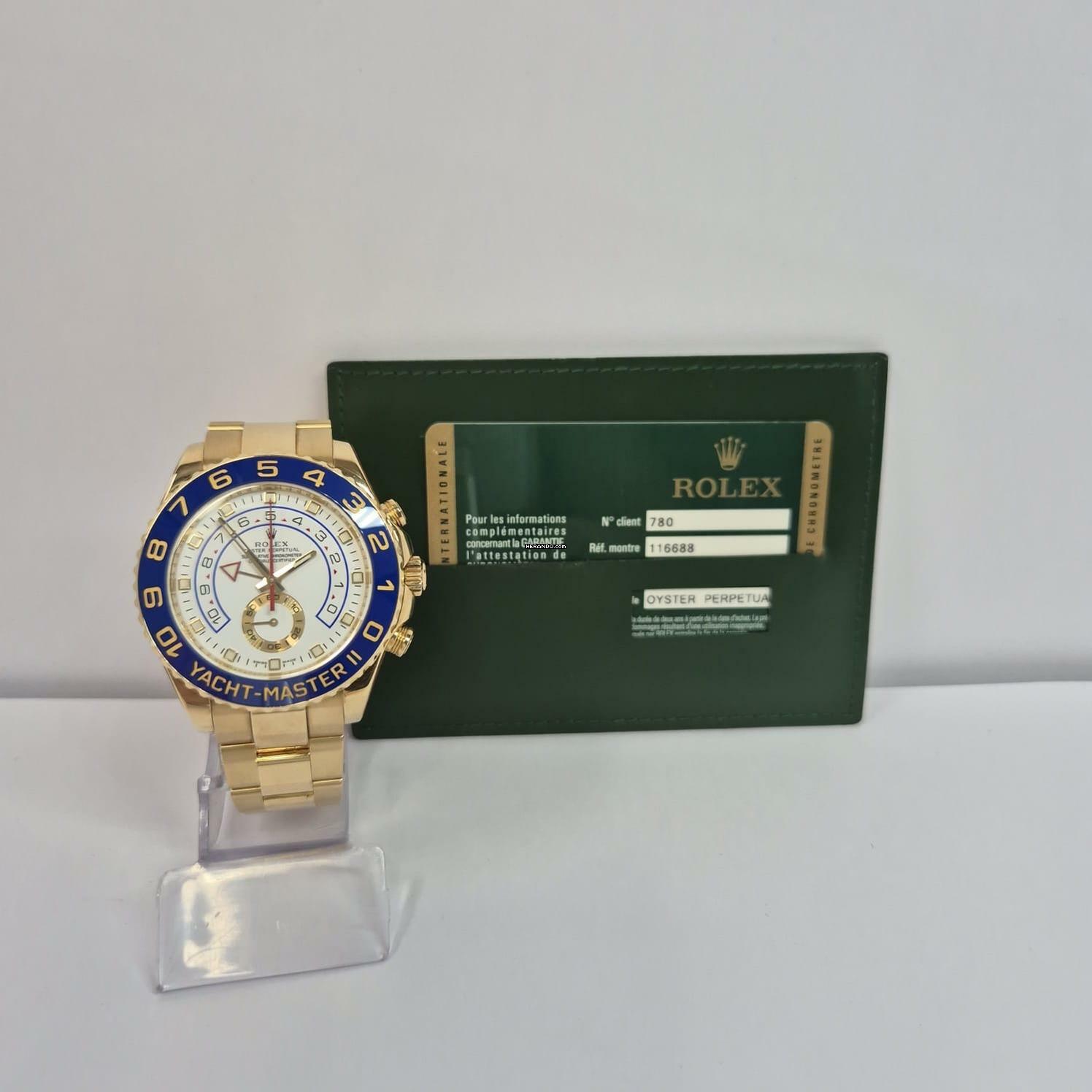 Thumbnail von Rolex Yacht-Master II Yellow Gold 44mm Automático Completo