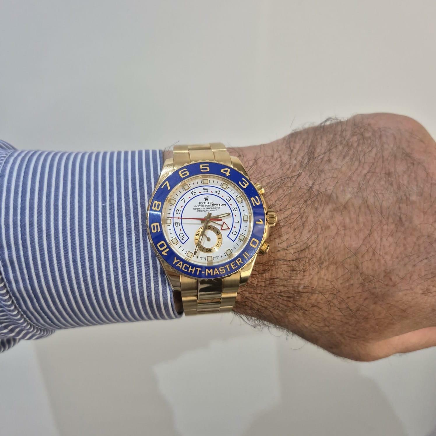 Thumbnail von Rolex Yacht-Master II Yellow Gold 44mm Automático Completo