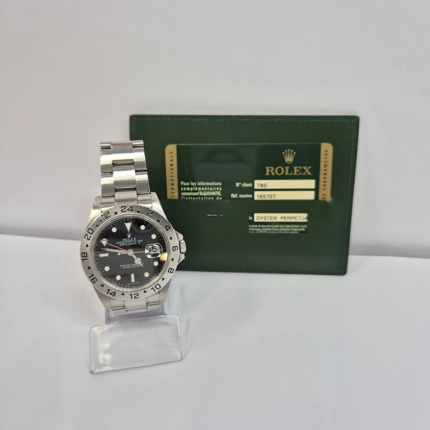  Rolex Explorer II Black Dial 40mm Automático Completo 