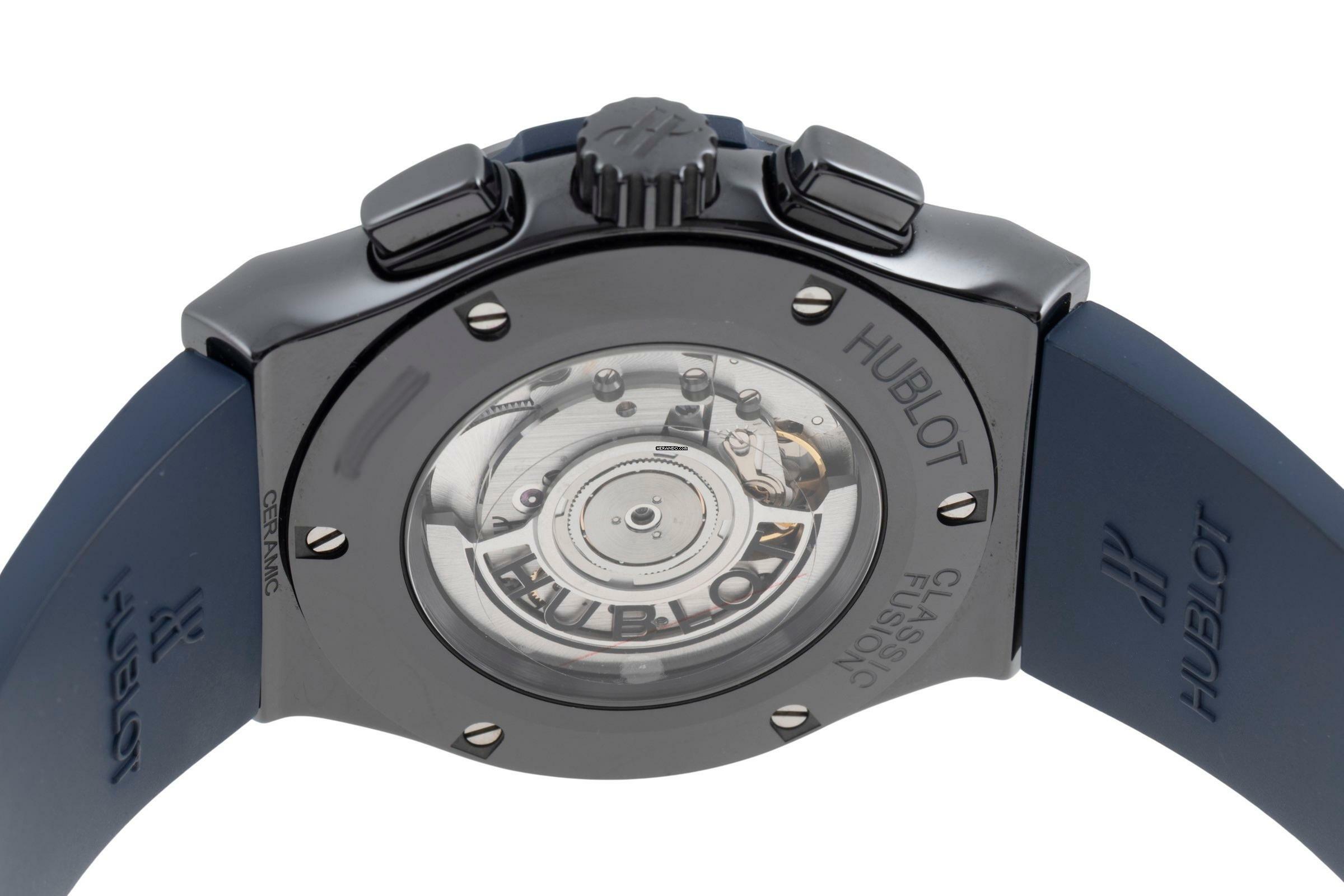 Thumbnail von Hublot Classic Fusion Ceramic Blue Chronograph Automatik Ref 521.CM.7170.RX Box