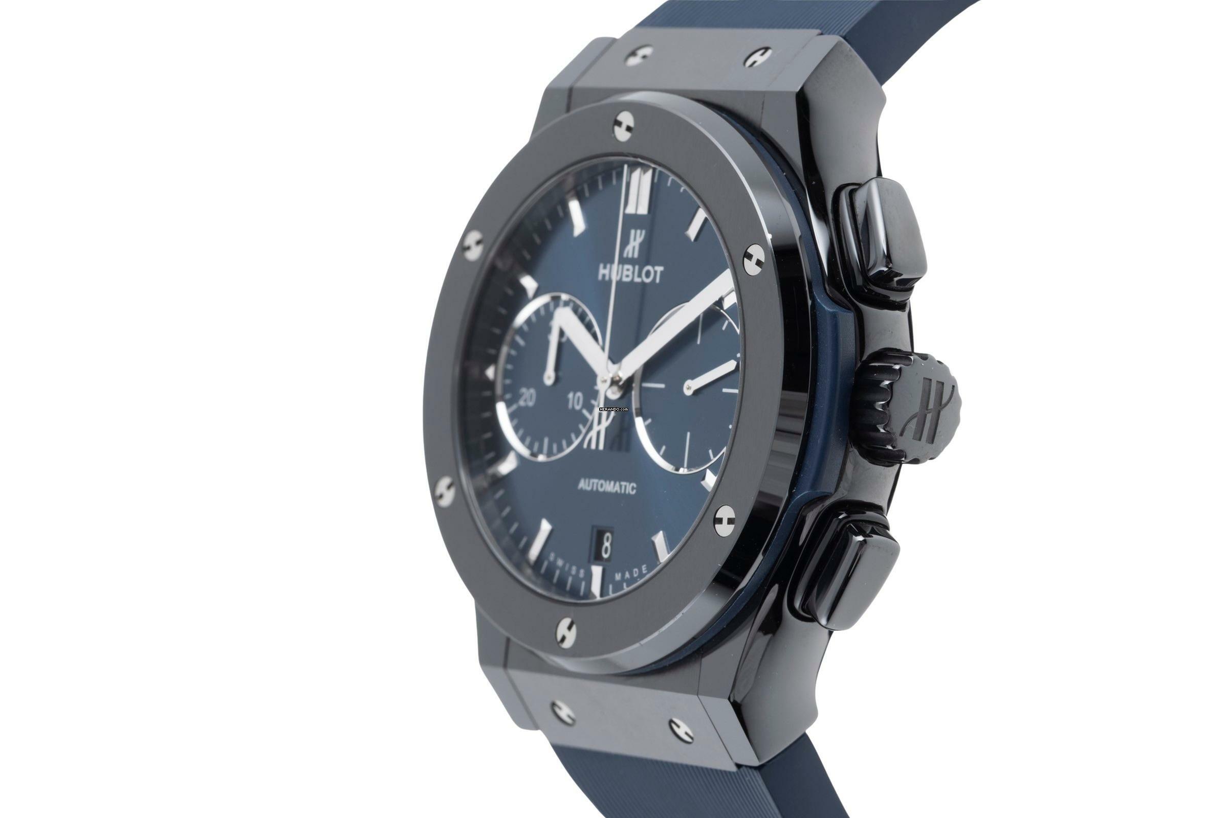 Thumbnail von Hublot Classic Fusion Ceramic Blue Chronograph Automatik Ref 521.CM.7170.RX Box