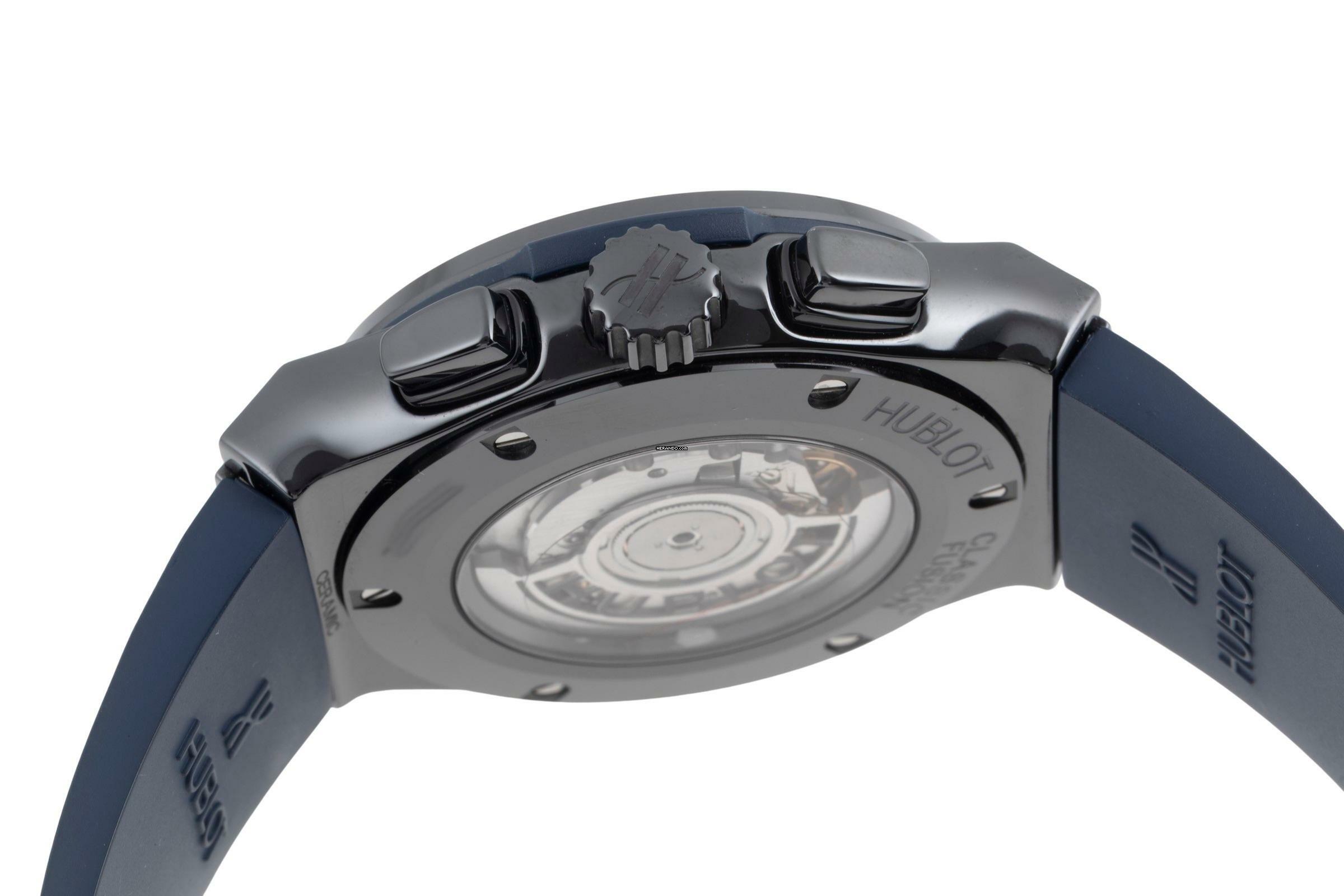 Thumbnail von Hublot Classic Fusion Ceramic Blue Chronograph Automatik Ref 521.CM.7170.RX Box
