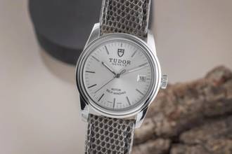 Thumbnail von Tudor Glamour Date Edelstahl Smiley Automatik Herrenuhr Ref. 55000 B&P 2016