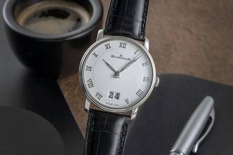 Thumbnail von Blancpain Villeret Grande Date Stahl Automatik Herrenuhr Ref. 6669-1127-55B