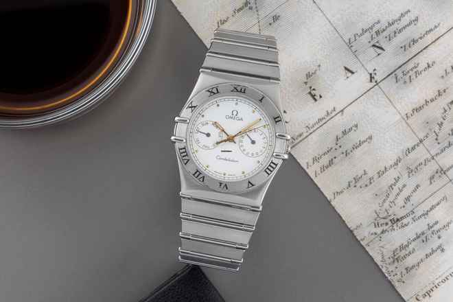  Omega Constellation Day-Date Stahl Quarz Herrenuhr 396.1070.1 396.1080.1 