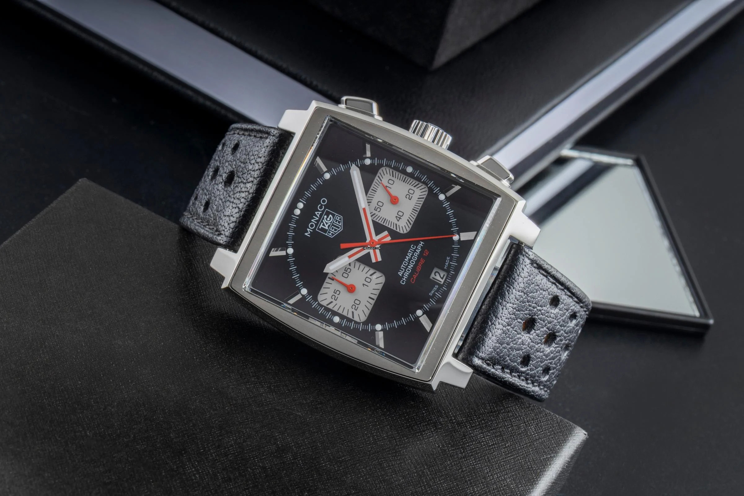 Thumbnail von TAG Heuer Monaco Calibre 12 Chronograph Automatik Stahl Herren Ref. CAW2114 B&P 2010