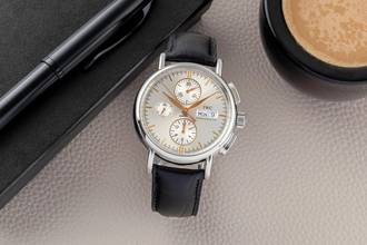 Thumbnail von IWC Portofino Chronograph Stahl Automatik Herrenuhr Ref. IW378302 Papiere