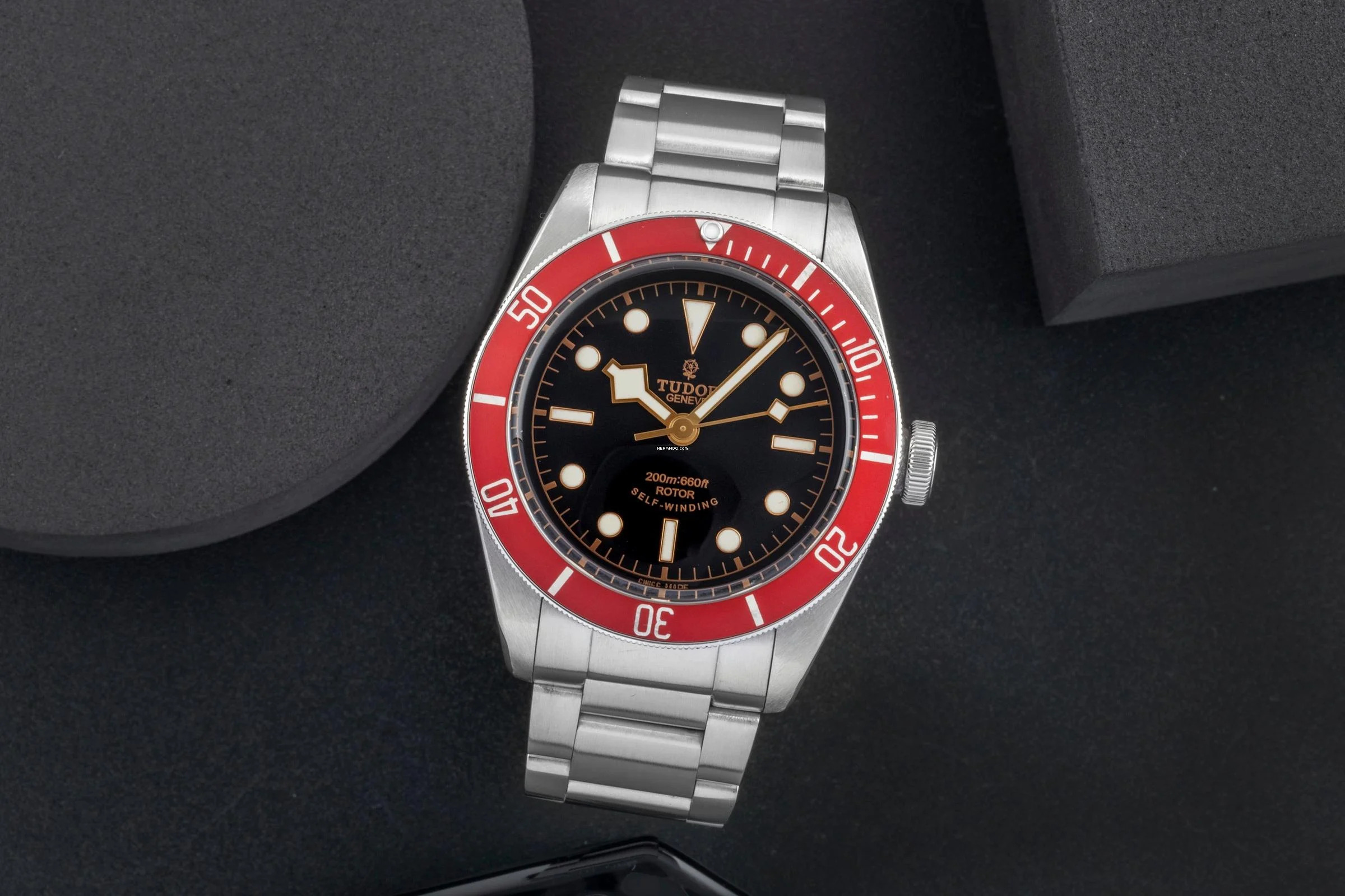  Tudor Black Bay Heritage Black Bay Smiley Dial Automatik Herrenuhr Ref. 79220R 