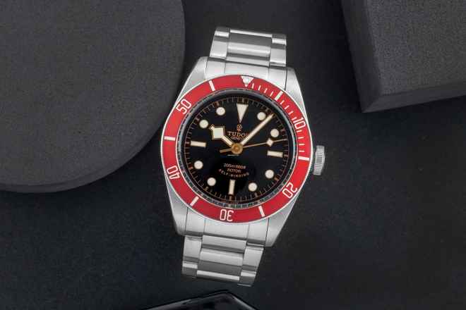  Tudor Black Bay Heritage Black Bay Smiley Dial Automatik Herrenuhr Ref. 79220R 