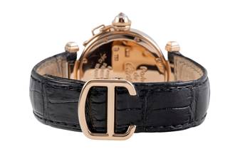 Thumbnail von Cartier Pasha 18k (0,750) Rotgold Diamonds Quarz Damenuhr Ref. WJ11913G