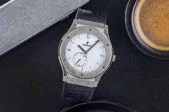 Thumbnail von Hublot Classic Fusion Ultra-Thin Titan Handaufzug Herrenuhr Ref. 515.NX.2210.LR