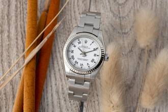 Thumbnail von Rolex Oyster Perpetual 26 Stahl / Weissgold Automatik Damenuhr Ref. 176234 M-Serie