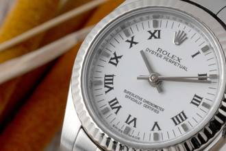 Thumbnail von Rolex Oyster Perpetual 26 Stahl / Weissgold Automatik Damenuhr Ref. 176234 M-Serie