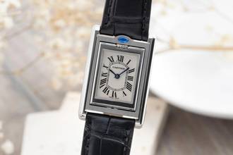 Thumbnail von Cartier Tank Basculante Edelstahl Quarz Damenuhr Ref. W1011155 Box