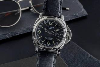 Thumbnail von Panerai Luminor GMT Automatic 44 Stahl Automatik Herrenuhr Ref. PAM00063 B&P 2001