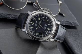 Thumbnail von Panerai Luminor GMT Automatic 44 Stahl Automatik Herrenuhr Ref. PAM00063 B&P 2001
