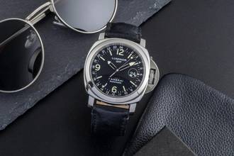 Thumbnail von Panerai Luminor GMT Automatic 44 Stahl Automatik Herrenuhr Ref. PAM00063 B&P 2001