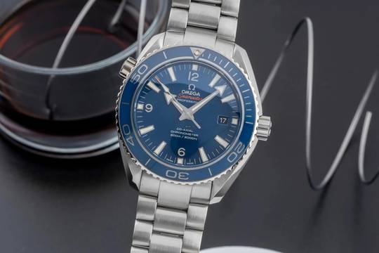  Omega Seamaster Planet Ocean 600M Co-Axial Titan Ref. 232.90.46.21.03.001 B&P 