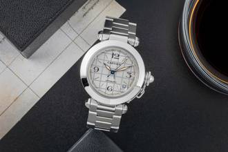 Thumbnail von Cartier Pasha C Edelstahl Automatik Herrenuhr Ref. W31023M7