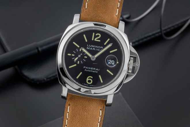  Panerai Luminor Marina Automatic Datum Edelstahl Herrenuhr Ref. PAM00104 