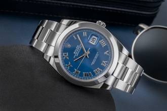 Thumbnail von Rolex Datejust 41 Blue Azzuro Roman Dial Stahl Automatik Ref. 126300 B&P 2022