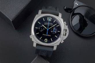 Thumbnail von Panerai Luminor 1950 Chronograph Rattrapante Stahl Automatik Ref. PAM00362