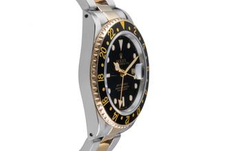 Thumbnail von Rolex GMT-Master II Stahl / Gold Herrenuhr Oyster Perpetual Ref. 16713 B&P 1997