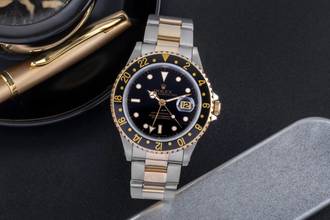 Thumbnail von Rolex GMT-Master II Stahl / Gold Herrenuhr Oyster Perpetual Ref. 16713 B&P 1997