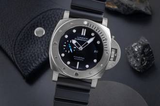 Thumbnail von Panerai Submersible Titan 47mm Automatik Herrenuhr Ref. PAM01305 B&P 2019