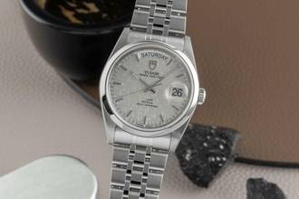 Thumbnail von Tudor Prince Date Day Linen Dial Edelstahl Automatik Herren Ref. 76200 Papiere