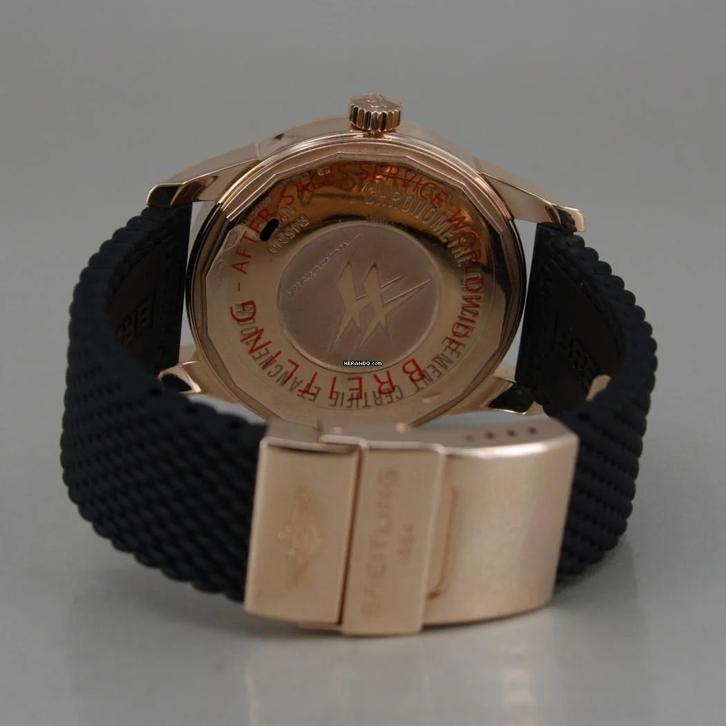 Thumbnail von Breitling Transocean Day & Date 18k Rosegold Ø 43 mm Automatik Chronometer Faltschliesse Full Set Breitling Revision