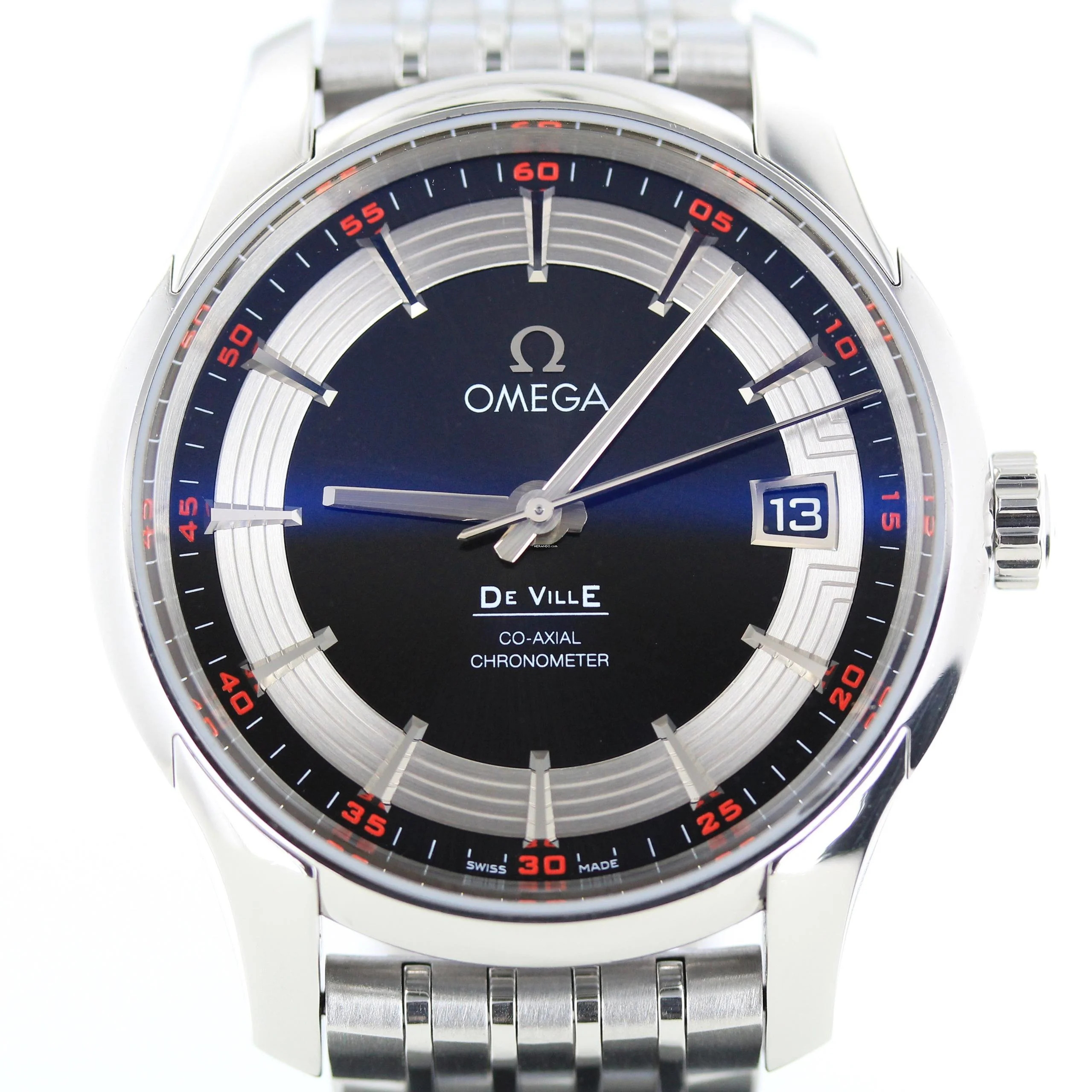 Omega De Ville Hour Vision Ref.43130412101001//with Papers//2008//Steel//#KS