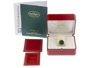 Thumbnail von Cartier Santos Octagon PM kleines Modell Ref.0907 1999 Box&Beschreibung sehr gut Vintage Santos Octagon PM kleines Modell