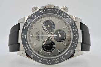 Thumbnail von Rolex Daytona Cosmograph 18k Weißgold White Gold 116519LN LC150 Ghost Rubber Strap Oysterflex