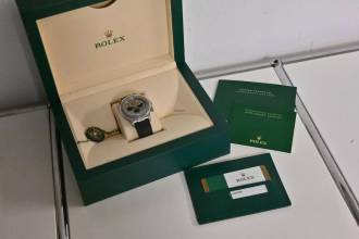 Thumbnail von Rolex Daytona Cosmograph 18k Weißgold White Gold 116519LN LC150 Ghost Rubber Strap Oysterflex